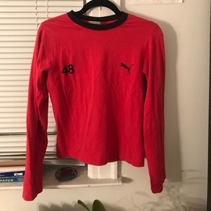 Vintage red Puma long sleeve shirt
